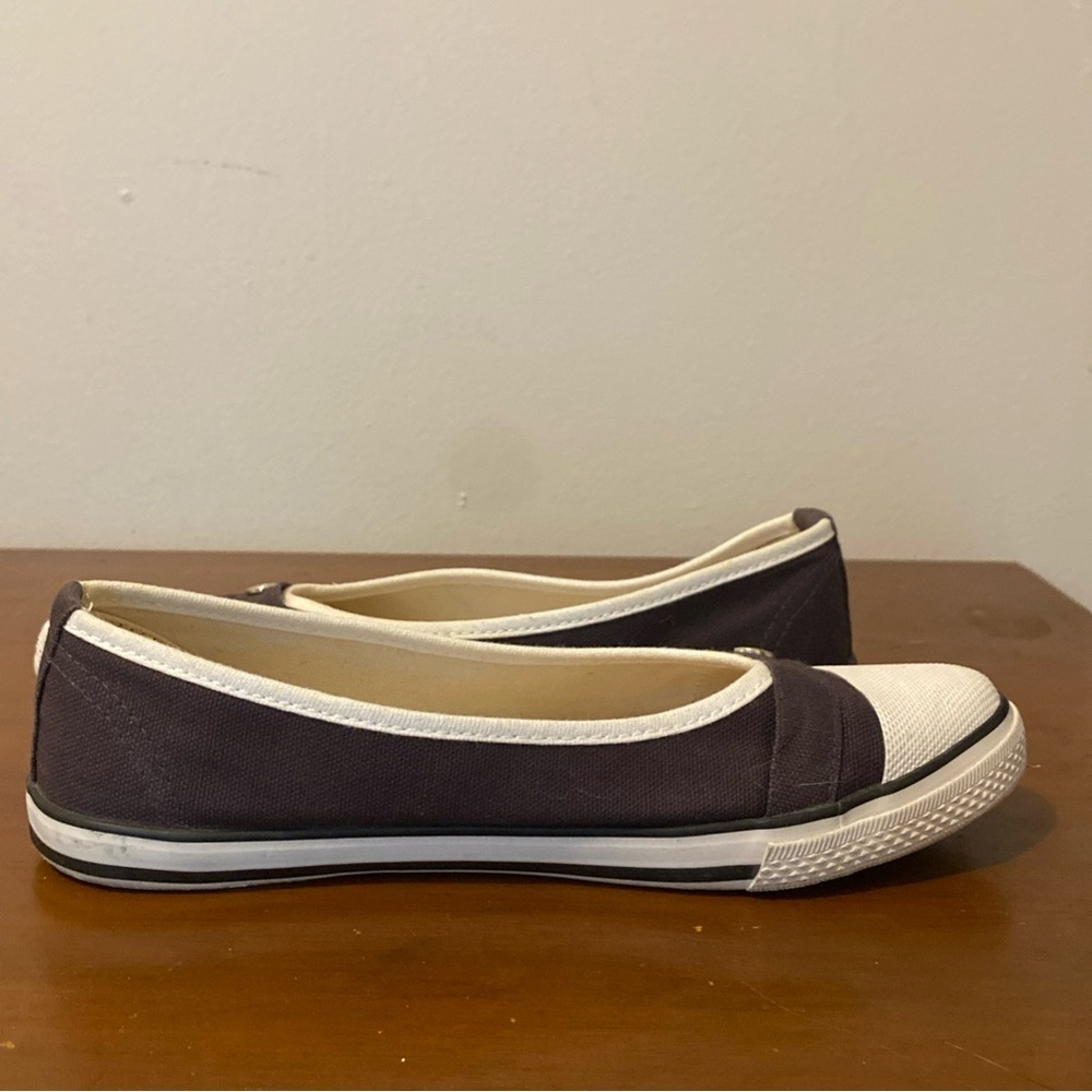 Longchamp Le Pilage Women's Grey and White Ballet Flat Shoes Women’s Size 6 - Picture 11 of 11